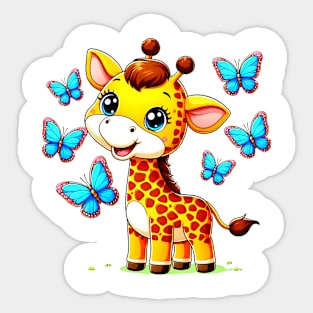 Charming Giraffe Sticker